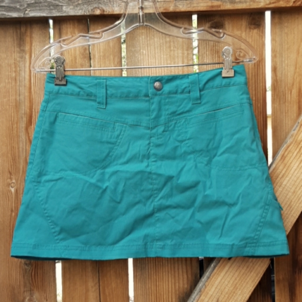 Athleta teal athletic casual mini skirt skort 2P